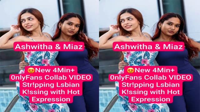 Ashwitha & Miaz Strip – OnlyFans Lesbian MMS Viral